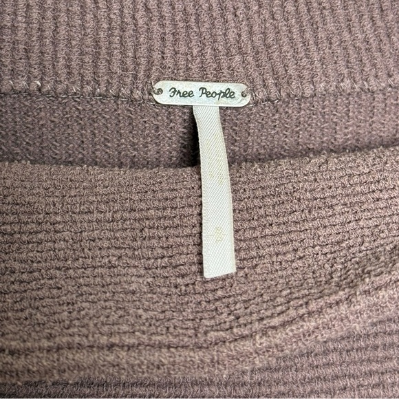 Free People Ottoman Slouchy Oversized Tunic Sweater Dress Sz Small Nutmeg Brown - Picture 8 of 11